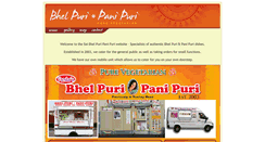 Desktop Screenshot of bhelpuri-panipuri.co.uk